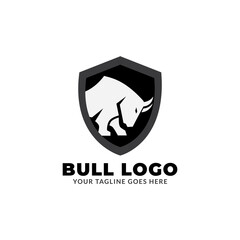 bull logo icon vector isolated