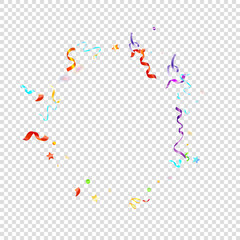 ribbon serpentine tinsel red spiral color curly