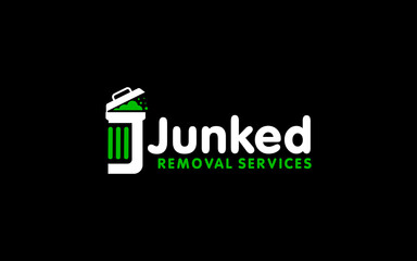 Fototapeta premium Illustration vector graphic of junk removal solution services logo design template