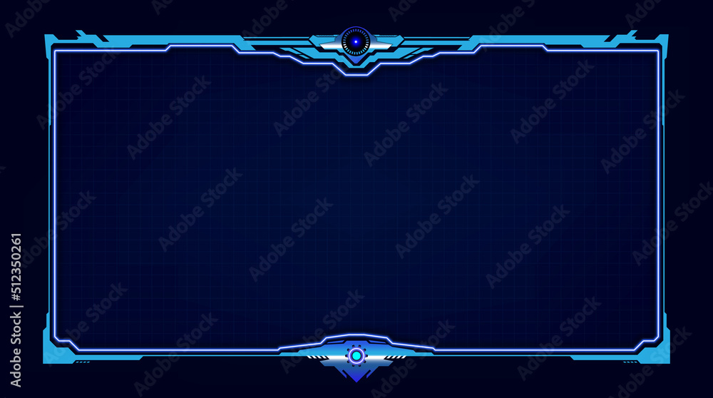 Poster abstract hud ui gui future futuristic screen system virtual design.