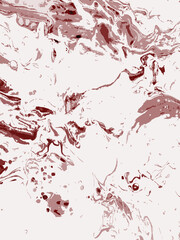 Splashes of red paint on a white background
