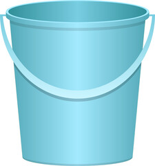 Realistic bucket clipart design illustration