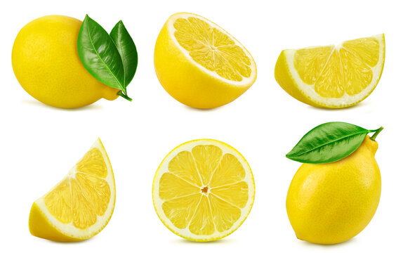 Lemon isolated on white background