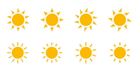 太陽のアイコンセット