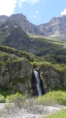 Cascade du Torrent du Lauzon, Parc des Ecrins, France
