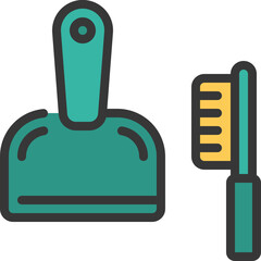 Dustpan And Brush Icon