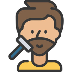 Shave Facial Hair Icon