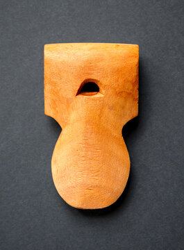 Traditional samba apito whistle isolated on black