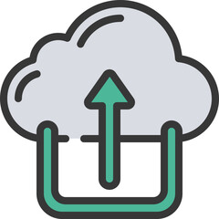 Upload To Cloud Icon