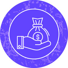 Unique Line Round Circle Icon
