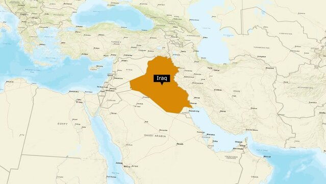 simpul iraq map animation video.