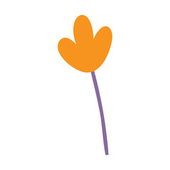 Cute Hand-drawn Flower Vector Illustration