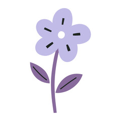 Cute Hand-drawn Flower Vector Illustration