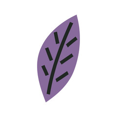 Cute Hand-drawn Leaf Vector Illustration