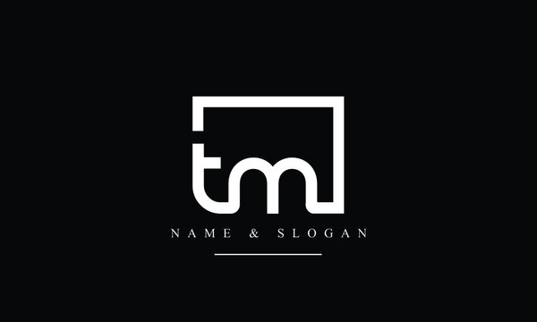 TM, MT, T, M abstract letters logo monogram