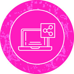 Unique Line Round Circle Icon