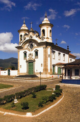 Fototapeta na wymiar Our Lady of Mount Carmel Church, Mariana, Minas Gerais state, Brazil