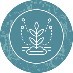 Unique Line Round Circle Icon