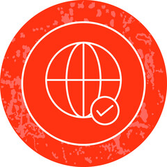 Unique Line Round Circle Icon