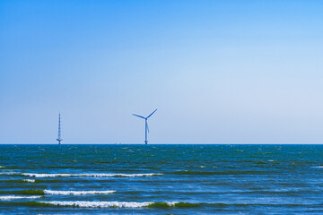 洋上 風力発電　海上風力　【 再生可能エネルギー の イメージ 】