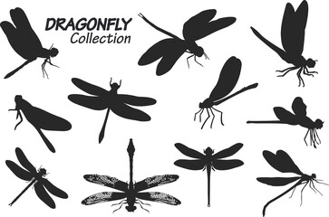 dragonfly silhouettes