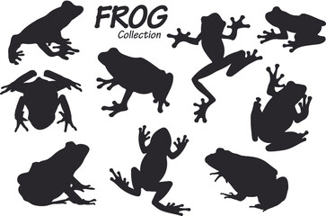frog silhouettes
