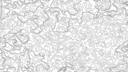 White wave paper curved reliefs abstract background, Abstract topographic contours map background. Geographic mountain relief. Abstract lines background. Contour maps. Business concept. - obrazy, fototapety, plakaty