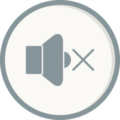 Fototapeta premium Mute Icon