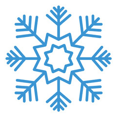 Snowflakes оrnamental winter design. vector illustration. Blue snowflake on white background. Beautiful snowflakes for winter design. Christmas New Year elements. Silhouette of crystal snowflakes Icon
