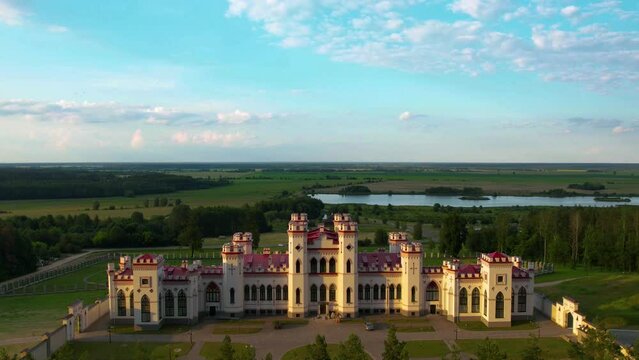 19th century palace from a height, state