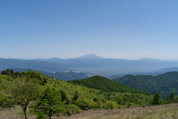 Fototapeta na wymiar 乾徳山の眺め