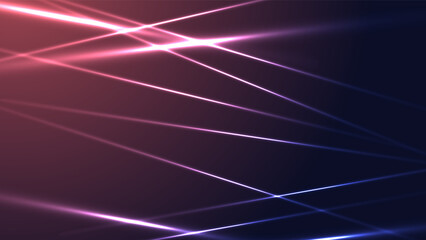 Vector futuristic background with light flashes 