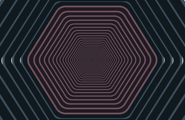 Tunnel effect modern abstract