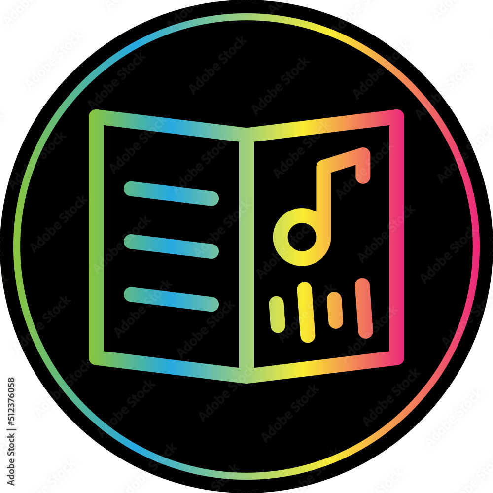 Sticker research process icon