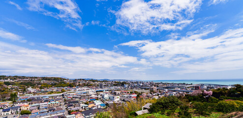 小田原市　石垣山からの眺望　【 神奈川県 の 風景 】