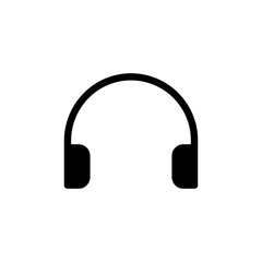 Fototapeta na wymiar Headphones icon. Accessory symbol. Simple headset icon. Web button symbol.