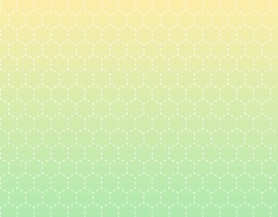 点線でできた六角形の背景イラスト　グラデーション背景