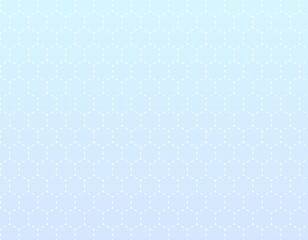 点線でできた六角形の背景イラスト　グラデーション背景