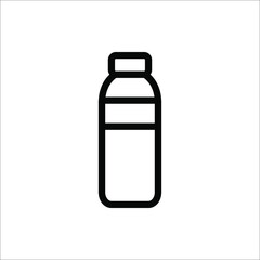 bottle vector illustration, line design icon