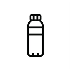bottle vector illustration, line design icon