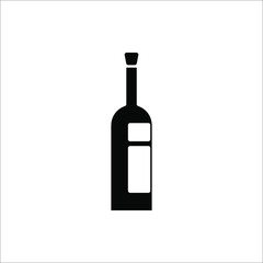 bottle vector illustration, line design icon