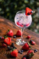 Ginebra de frutos rojos 