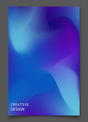 Colorful gradient template. Social media stories and post creative vector template. Design template for poster flyer brochure cover.