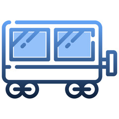 WAGON Gradient icon,linear,outline,graphic,illustration