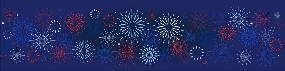 4th of July, American Independence Day fireworks celebration background