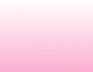 点線でできた六角形の背景イラスト　グラデーション背景