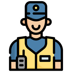GUARD filled outline icon,linear,outline,graphic,illustration