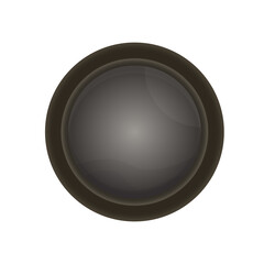 Illustration button decorating and tailoring clothes, shoes, bags.