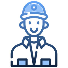 TECHNICIAN Gradient icon,linear,outline,graphic,illustration