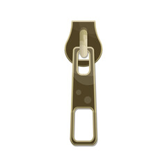 Illustration zipper decorating and tailoring clothes, shoes, bags.